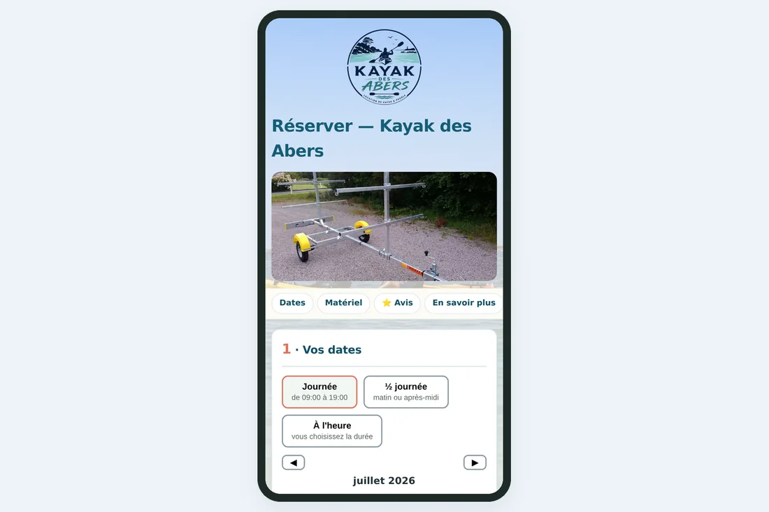 Le tunnel de réservation sur téléphone : réserver et payer en quelques gestes